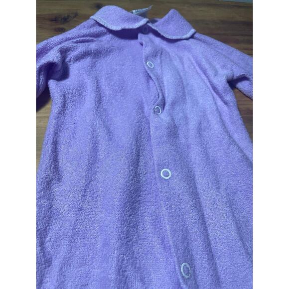 Lullaby Land Vintage Terry Cloth Baby One Piece Size Large - Picture 2 of 5